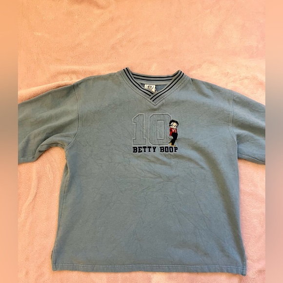 Betty Boop long sleeve blue sweater - Picture 2 of 2
